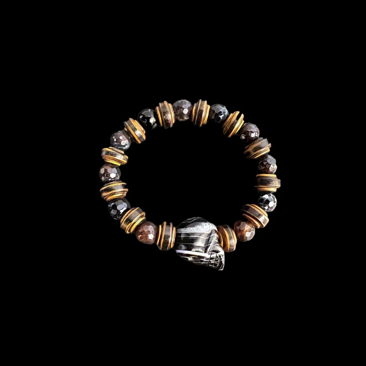 bracelet talisman vanite agate flat