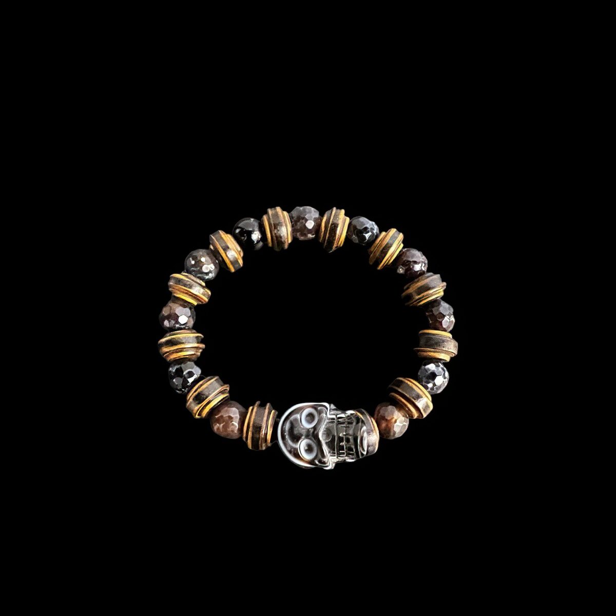 bracelet talisman vanite agate a plat2