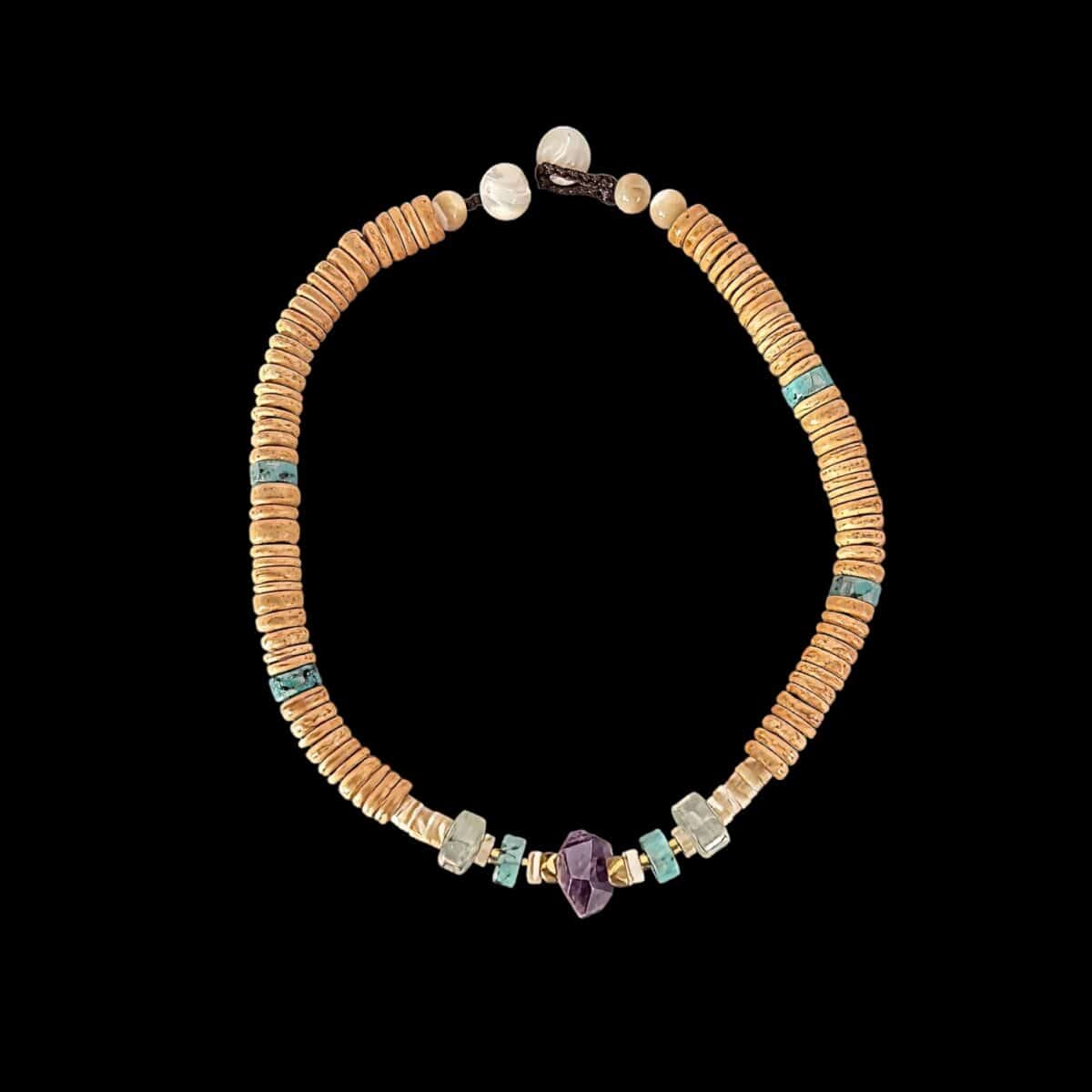 choker ethnic coco amethyst